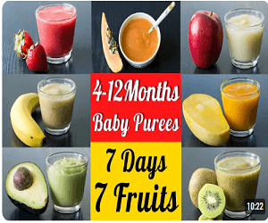 7 Delicious Fruit Purees For Your 4-12 Month Old Baby